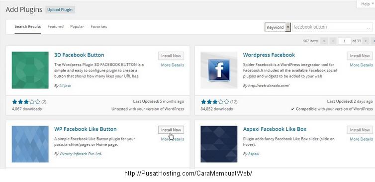 halaman daftar plugin wordpress