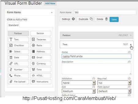 properti field visual form builder