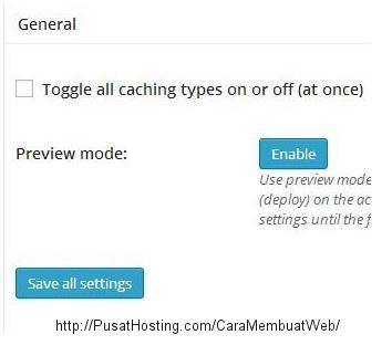 setting general w3 total cache