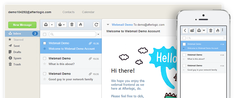 afterlogic webmail pusathosting